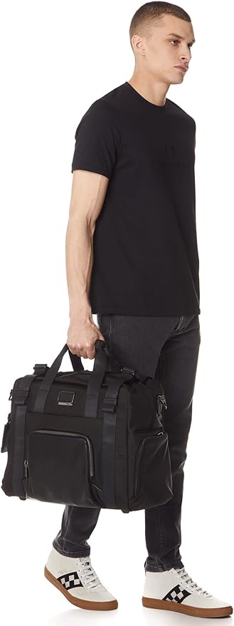 TUMI Men's Alpha Bravo Buckley Duffel, Black, One Size, Alpha